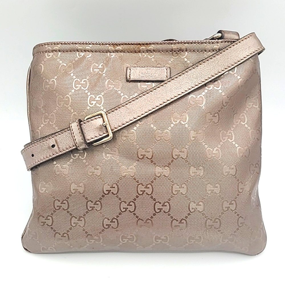 Gucci GG Imprime Bronze Crossbody Bag